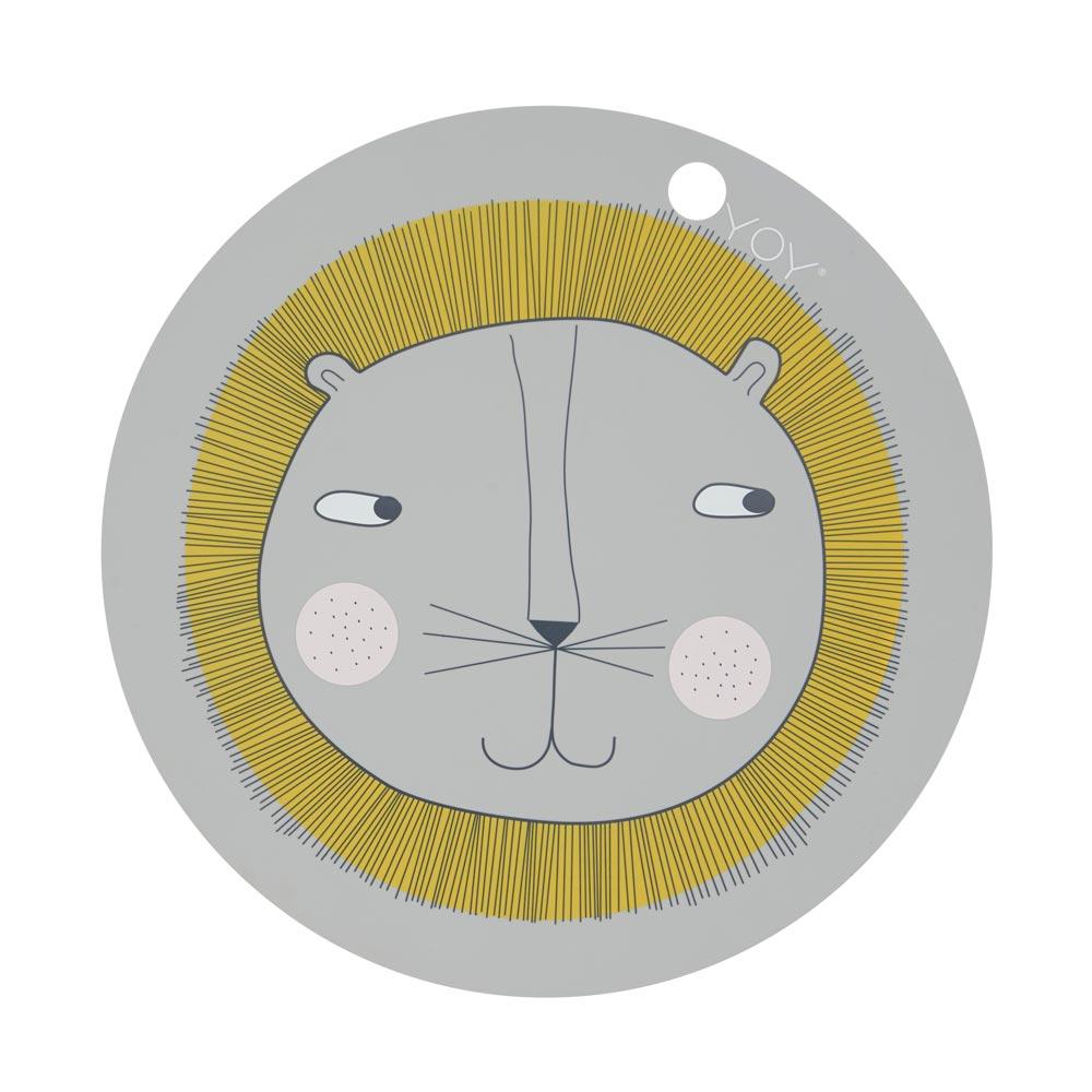 OYOY Placemat Lion - Light Grey