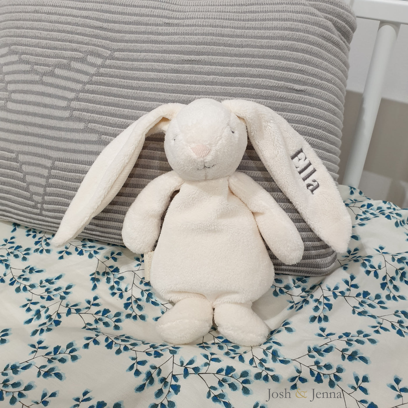 Personalised Moonie Sensory Cuddle Bunny - Cloud