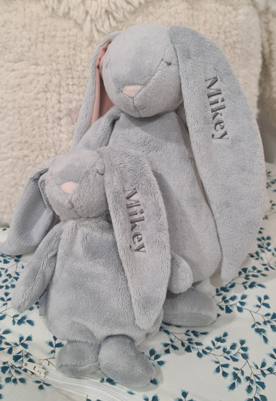 Personalised Moonie Sensory Cuddle Bunny - Silver