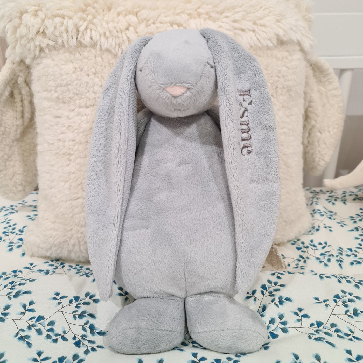 Personalised Moonie Humming Rabbit Sleep Aid - Silver