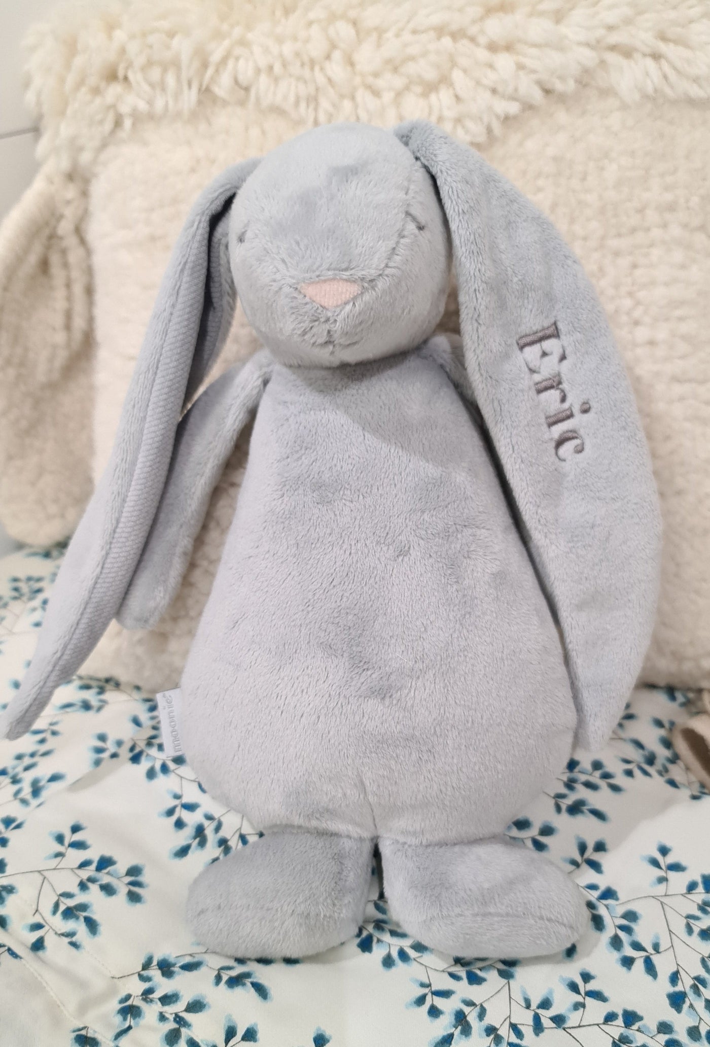 Personalised Moonie Humming Rabbit Sleep Aid - Silver