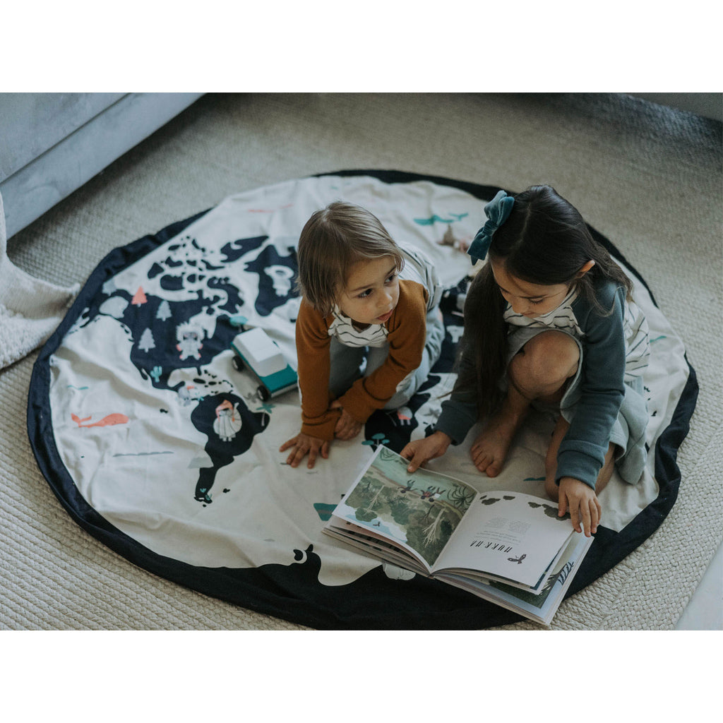 Play & Go Toy Storage Bag - World Map & Stars