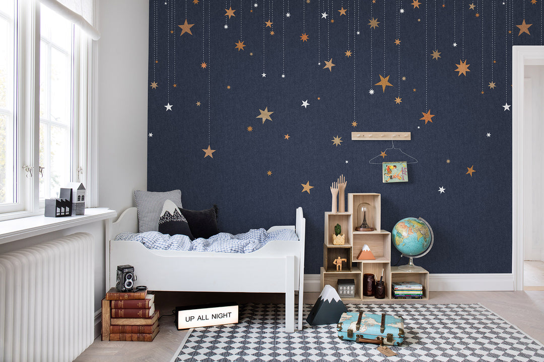 Benutzerdefiniertes Wandbild für Kinder - Sternenbeobachtung