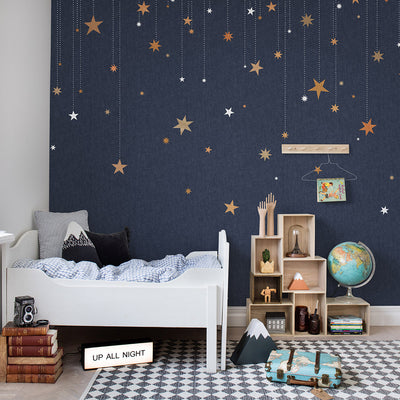 Kids Custom Wall Mural - Stargazing