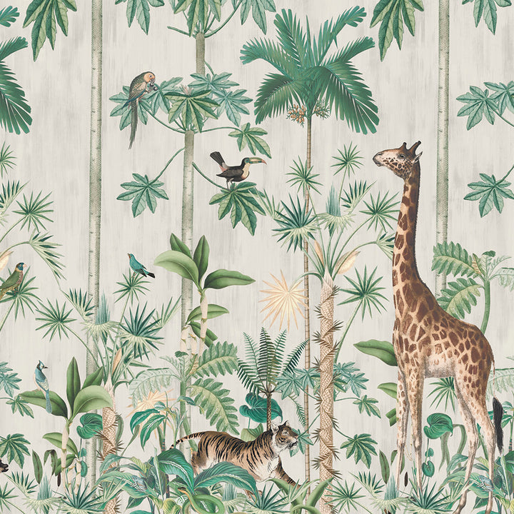 Individuelles Wandbild für Kinder - Giraffenspaziergang