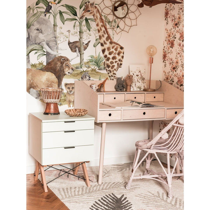Sticker mural Savanna World en cercle