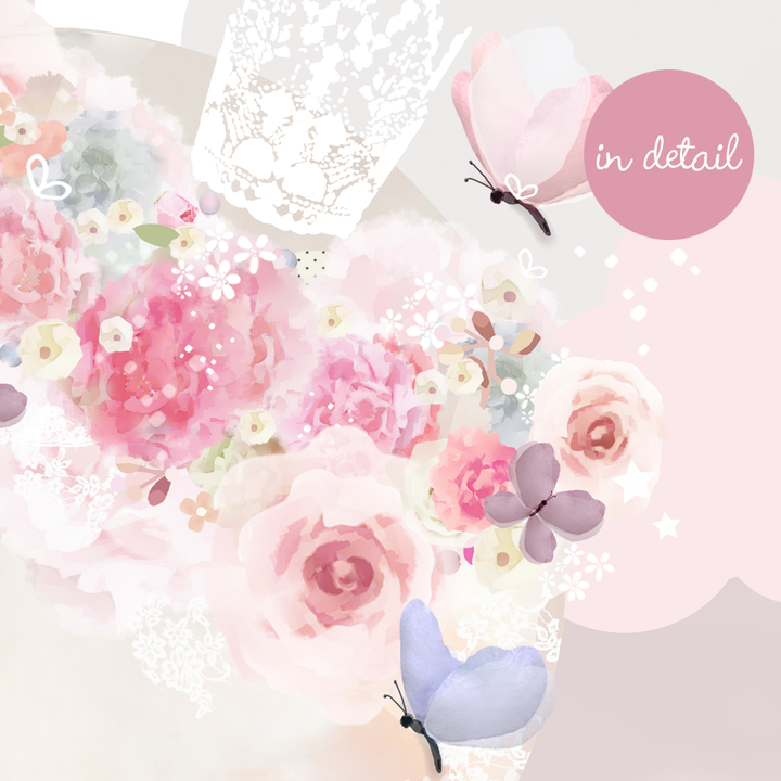 Autocollants muraux Sleepy Moon Rose