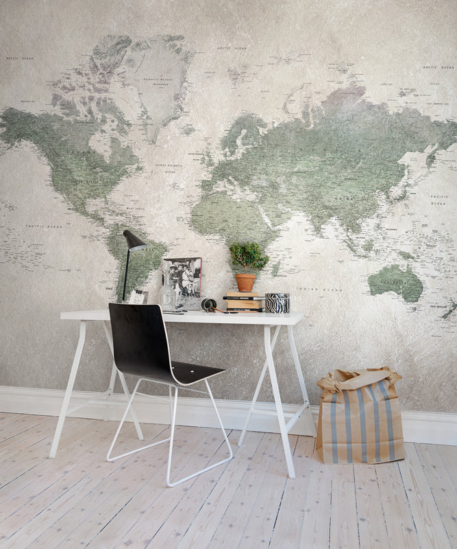 Kids Custom Wall Mural - School Atlas