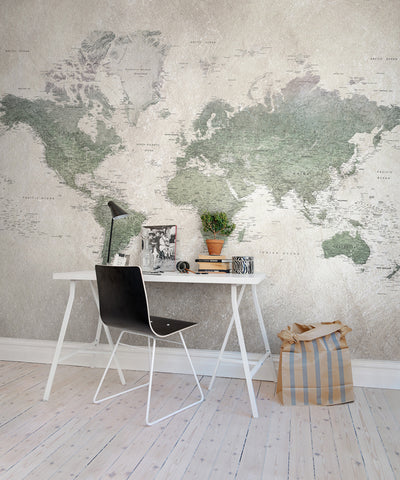 Kids Custom Wall Mural - School Atlas