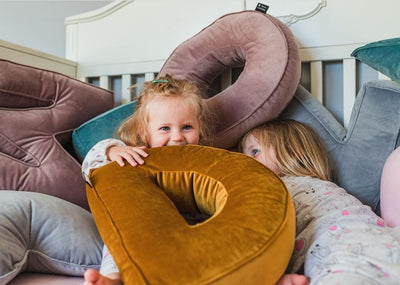 Velvet Letter Cushion - N (Various Colours)