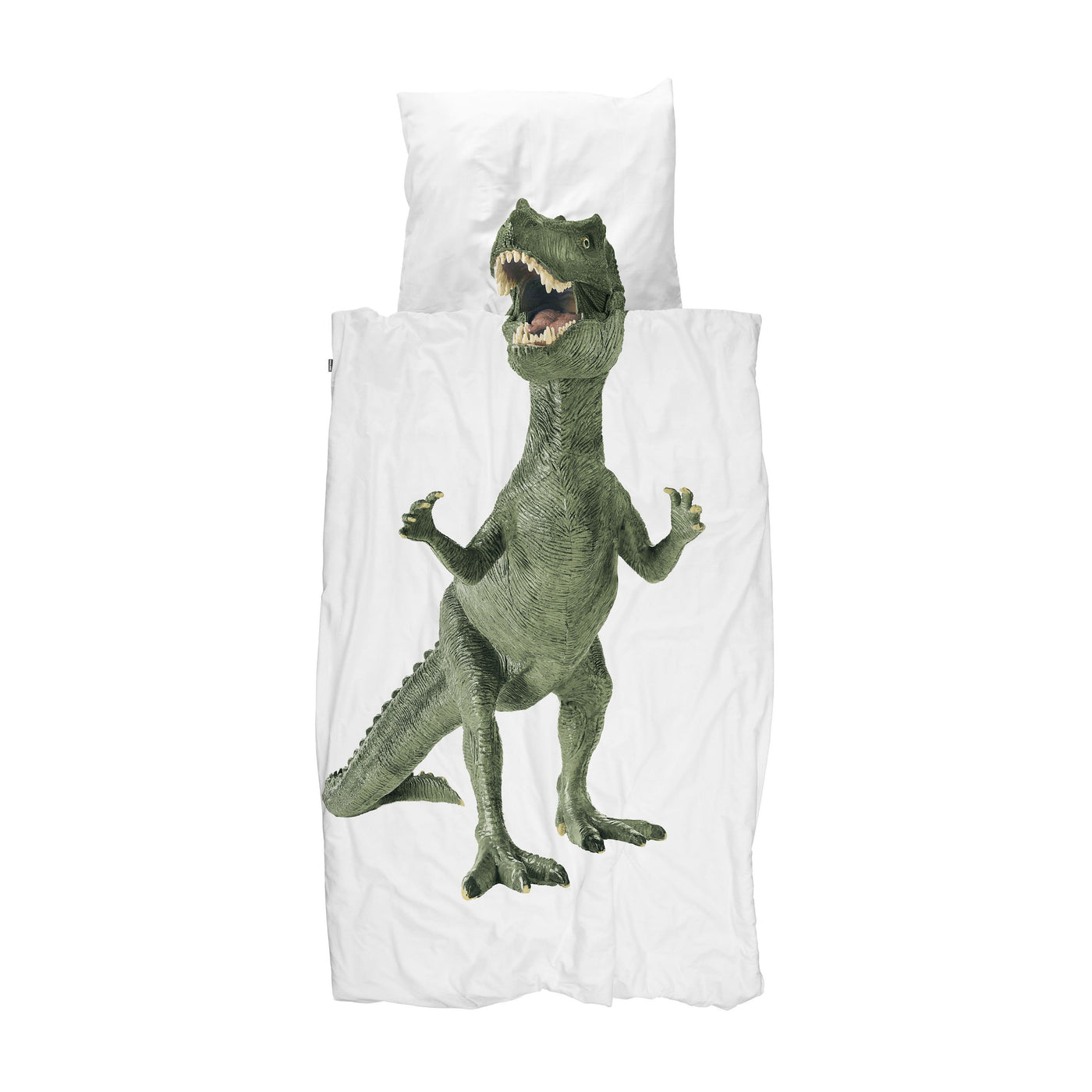 Snurk Green Dino Organic Bedding Set