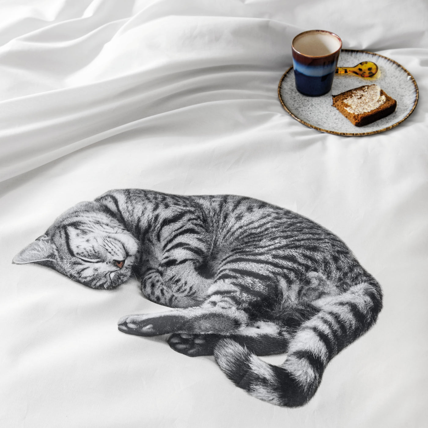 Snurk Ollie Cat Organic Bedding Set