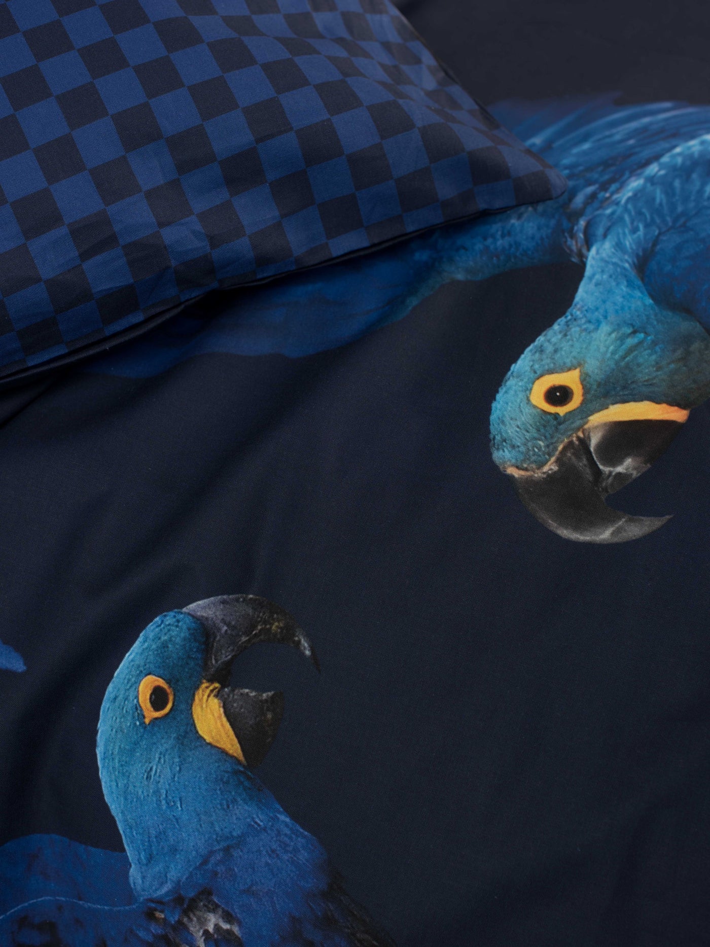 Snurk Blue Parrot Organic Bedding Set