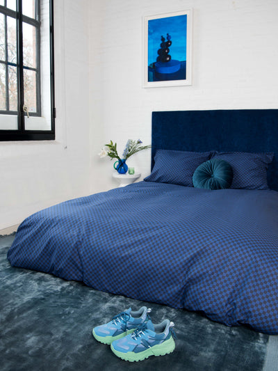 Snurk Blue Parrot Organic Bedding Set