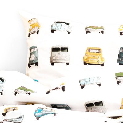 Vintage Cars Bedding Set - Single