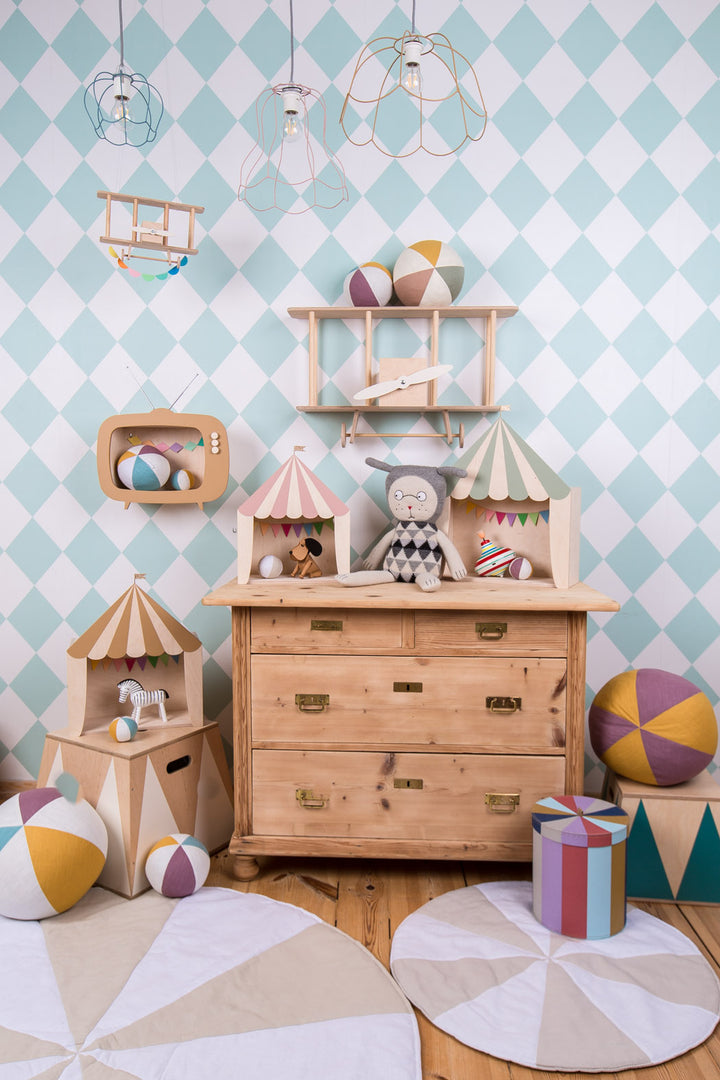 Up Warsaw Airplane Wooden Shelf - Natural
