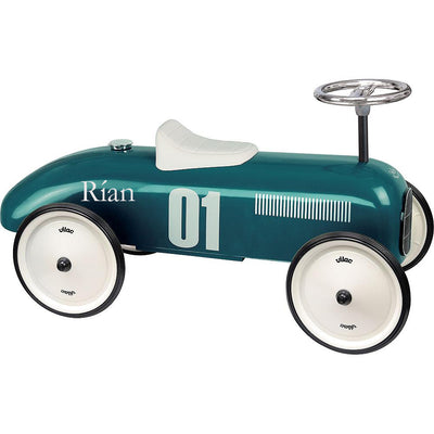 Personalised Vilac Vintage Ride On Car  - Petrol Blue