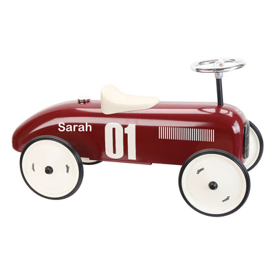 Personalised Vilac Vintage Ride On Car  - Burgundy