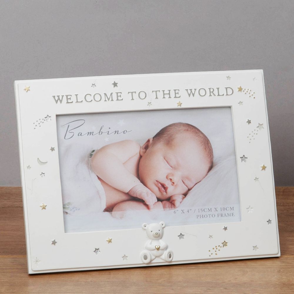 Welcome To The World Photo Frame - 4” x 6”