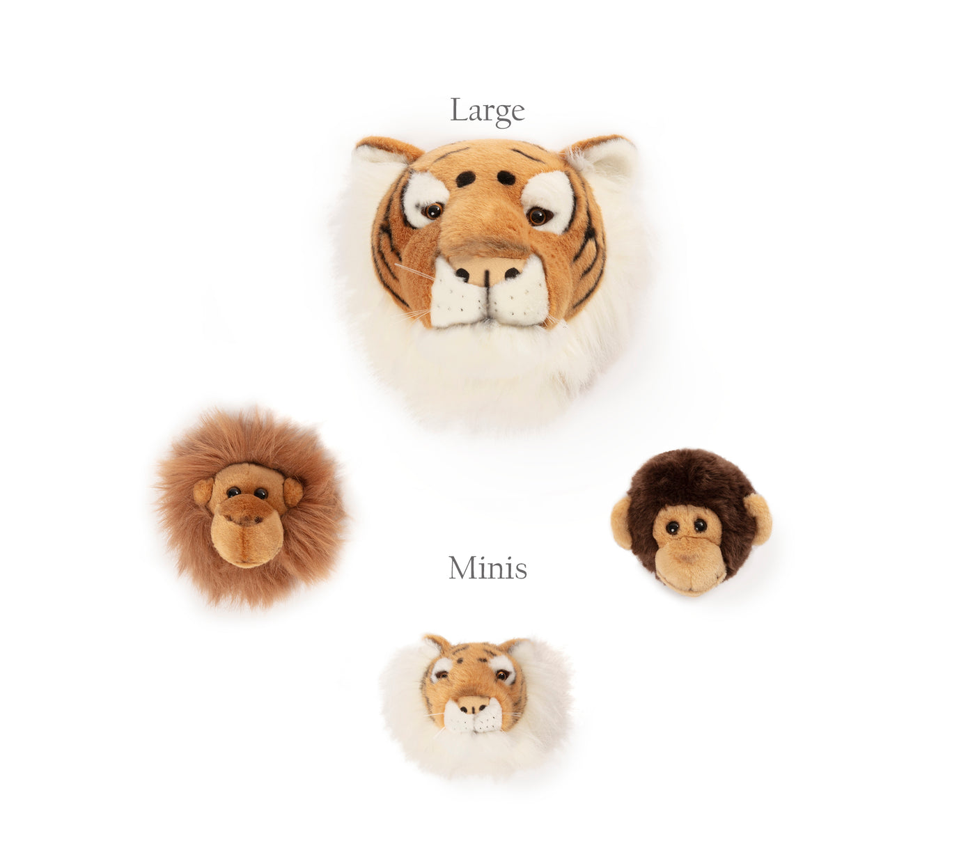 Wild & Soft Mini Wall Toys - Jungle Box (3 Pack)