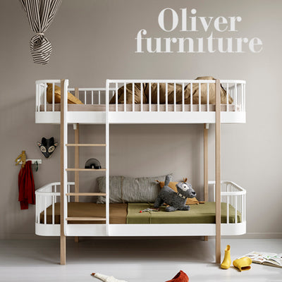 Oliver Furniture Wood Bunk Bed - White/Oak