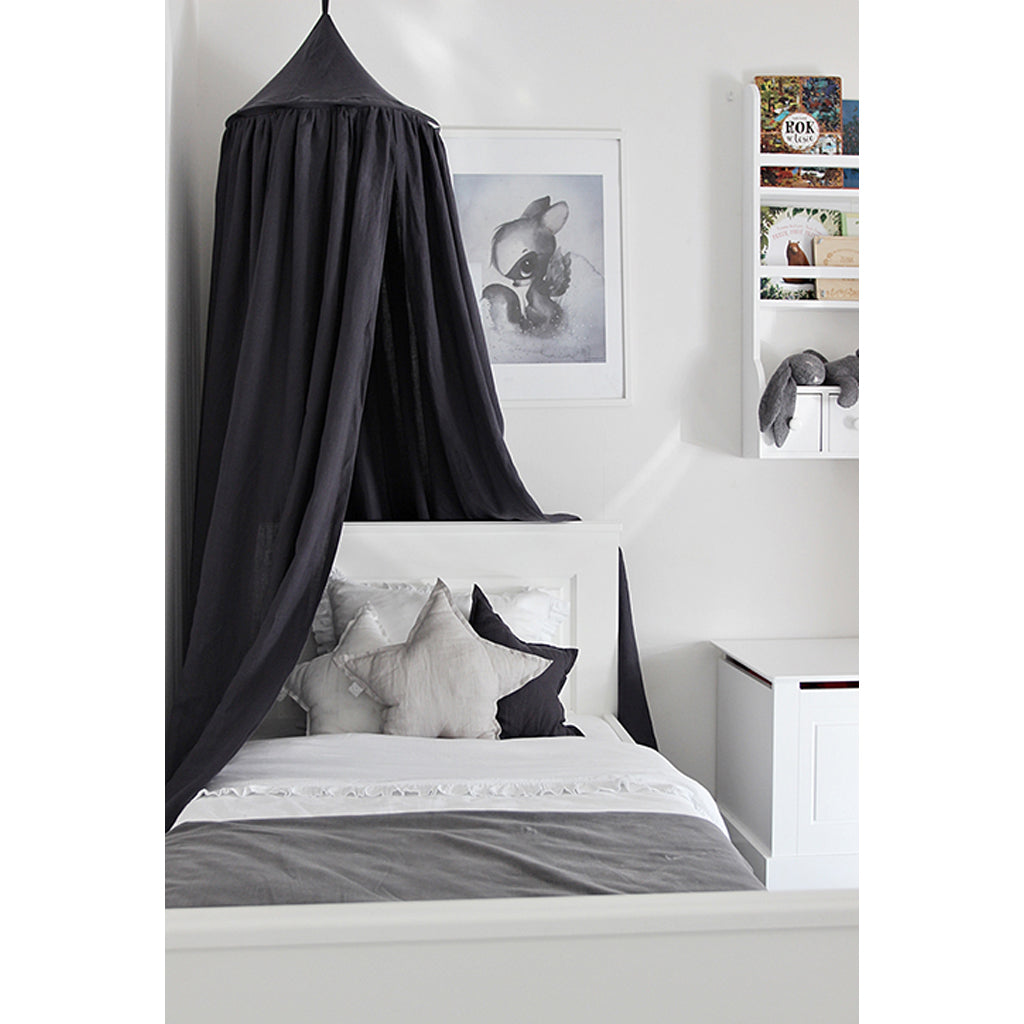 Cotton & Sweets Linen Canopy - Graphite