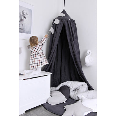 Cotton & Sweets Linen Canopy - Graphite