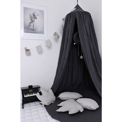 Cotton & Sweets Linen Canopy - Graphite