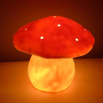 Heico Medium Mushroom Lamp - Red