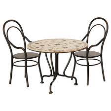 Maileg Dining Table Set - Anthracite
