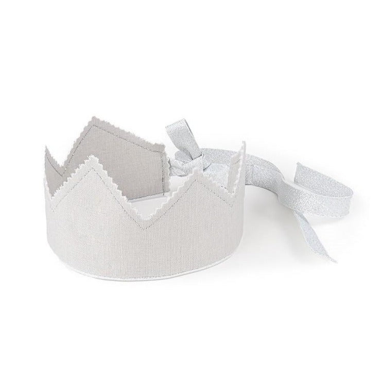 Personalised Linen Crown - Light Grey