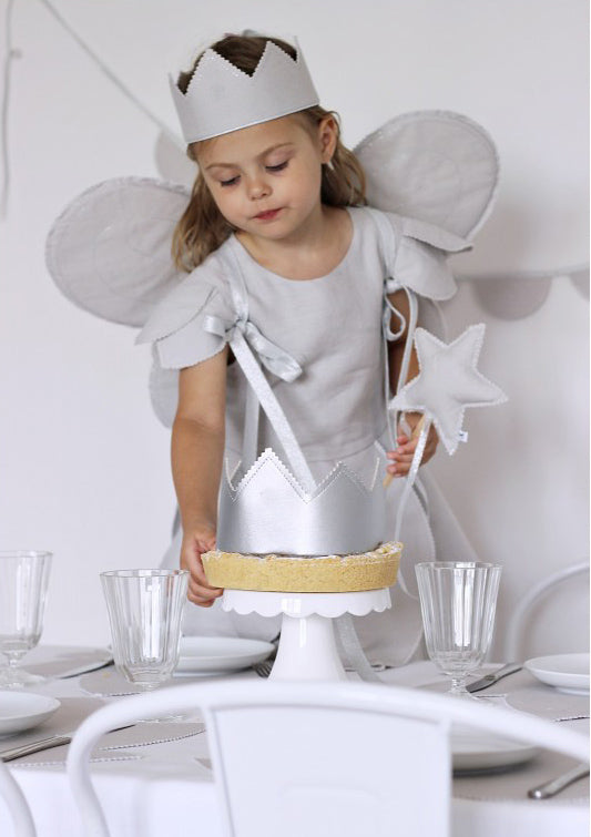 Personalised Linen Crown - Light Grey