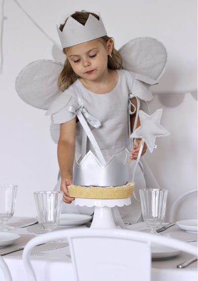 Personalised Linen Crown - Light Grey