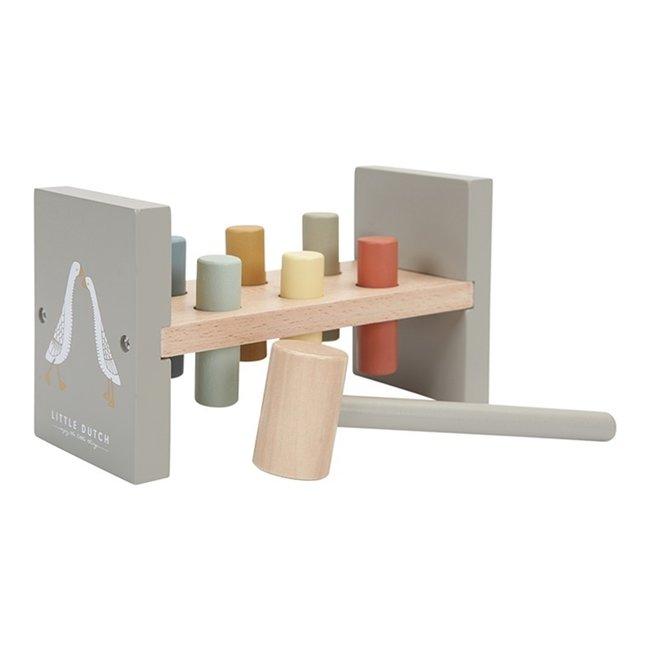Little Dutch Little Goose Pounding Bench - Olive