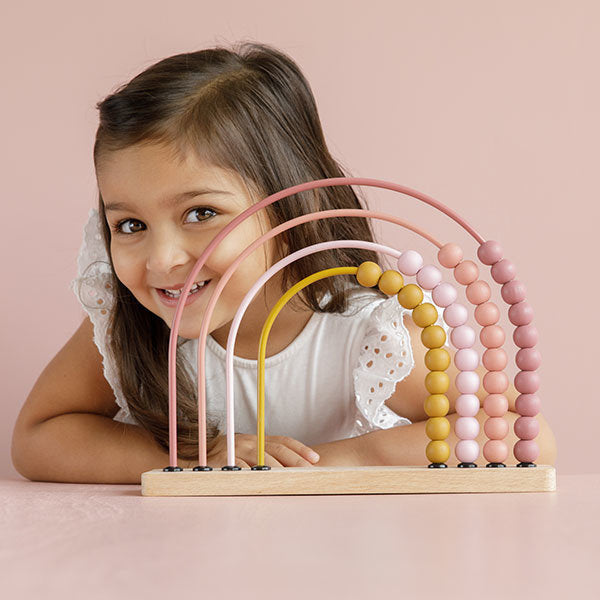 Little Dutch Rainbow Abacus - Pink