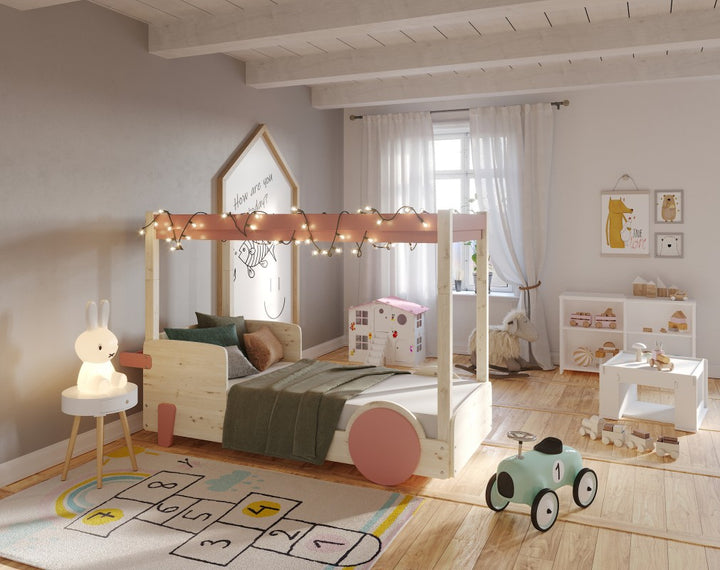 Mathy By Bols Discovery Canopy Childs Single Bed - Colour Lacquer (20+ Colours)